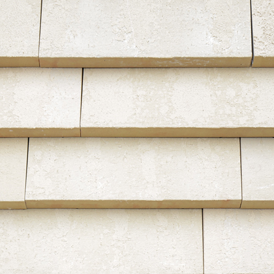 Weiß/beige Nordic Ziegelfassade, zirkulär