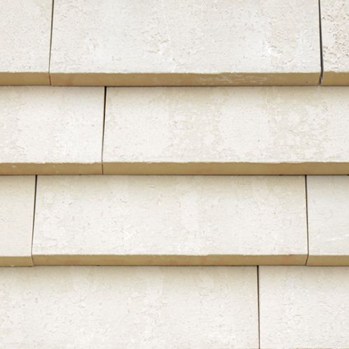 Weiß/beige Nordic Ziegelfassade, zirkulär