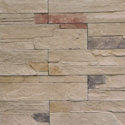 Braun/Braunbunter Kunststein-Verblender von FaBö