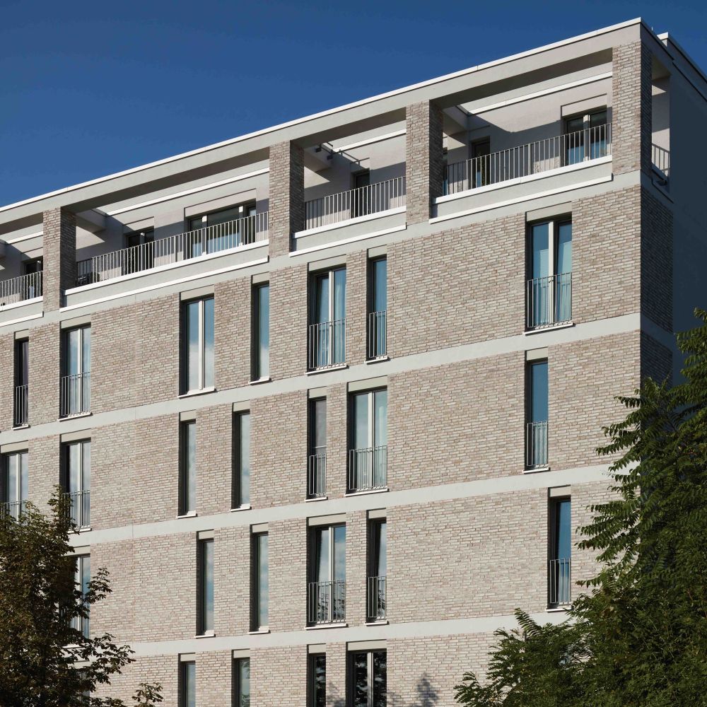 Wohngebäude in Erfurt mit Wasserstrich-Verblend-Ziegel von FaBö