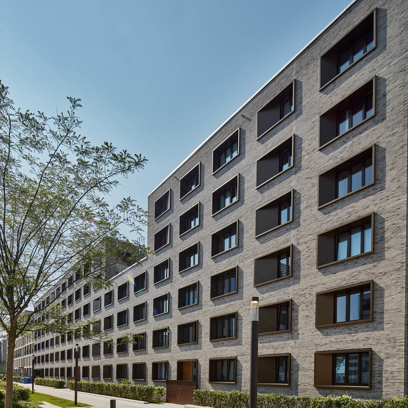 Meiller Gärten in München mit Wasserstrich-Verblend-Ziegel von FaBö
