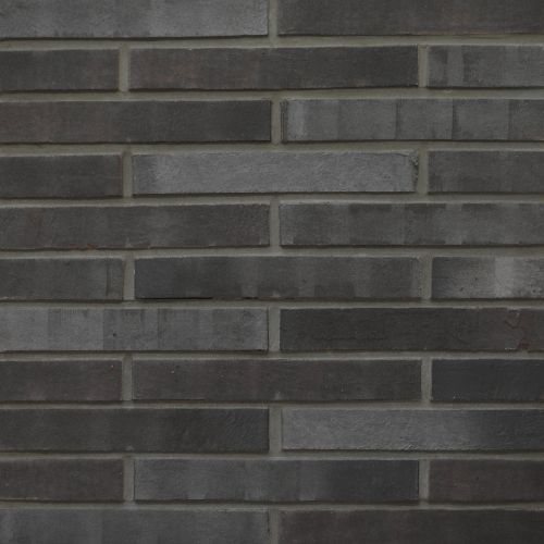 Anthrazit/schwarzer aquaterra Strangpress Verblendstein, Langformat