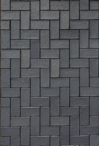 Anthrazit/schwarzer Pflasterklinker