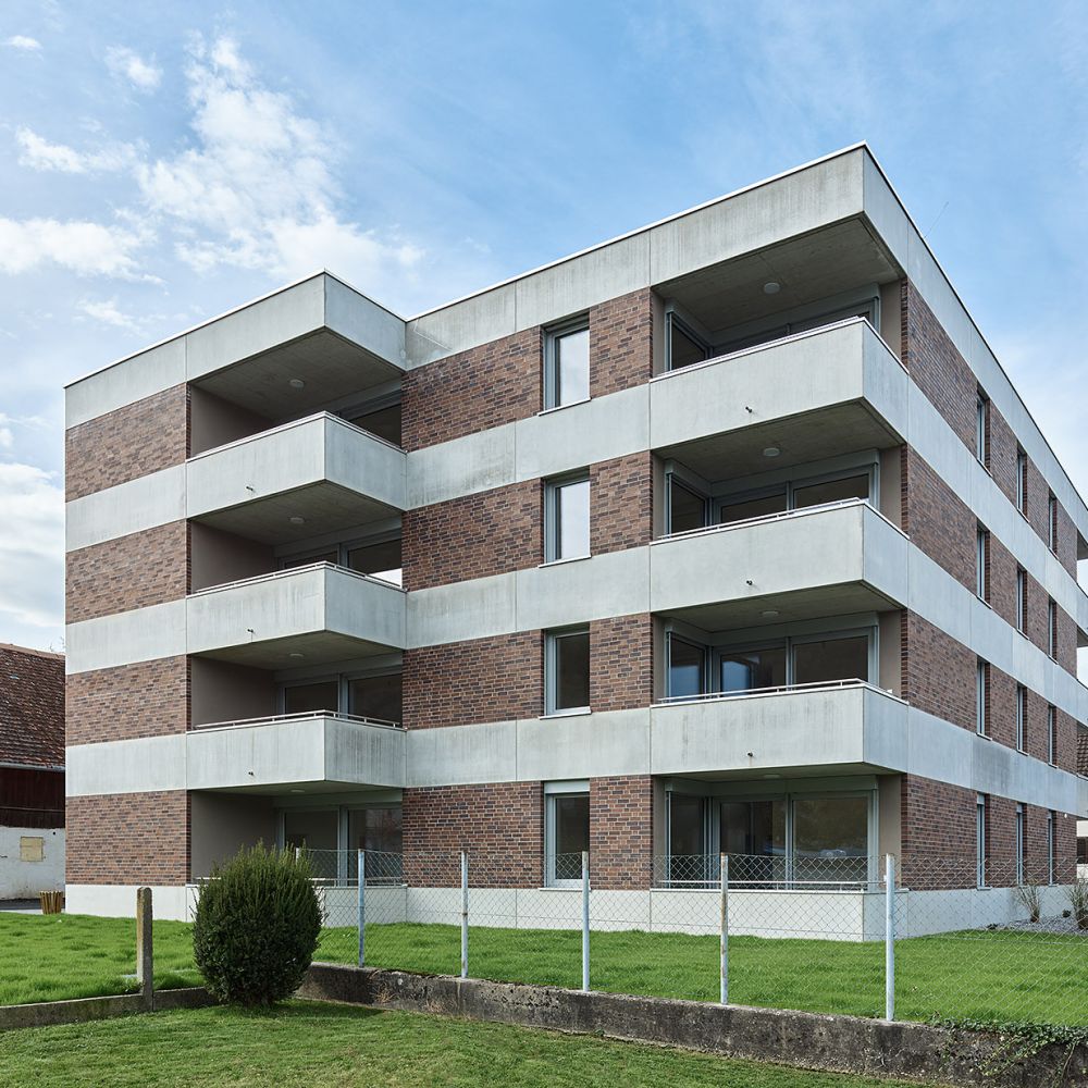 Wohnpark in Feldkirch-Gisingen mit Strangpress-Verblend-Ziegel von FaBö