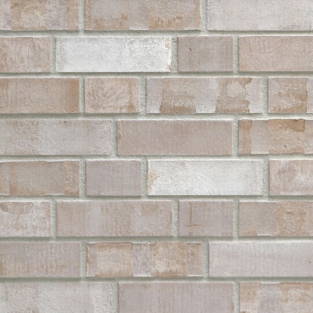 Weiß/beiger Strangpress Verblendstein