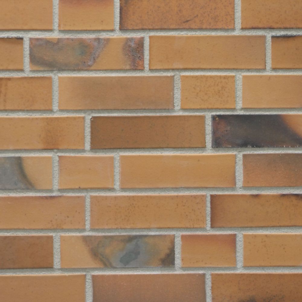 Gelbbunter Strangpress Verblendklinker, Langformat