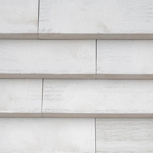 Weiß/beige Nordic Ziegelfassade, zirkulär