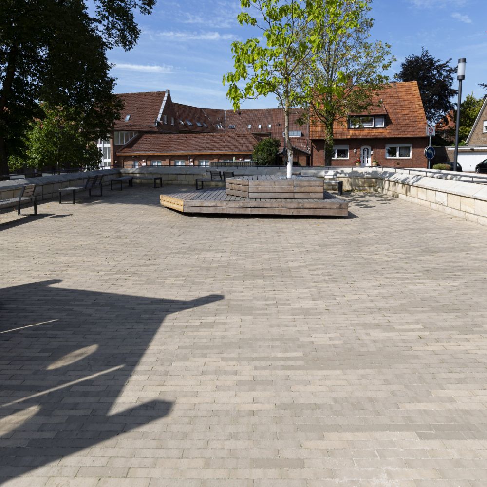 Innenstadt in Ochtrup (Dänemark) mit Pflasterklinker von FaBö