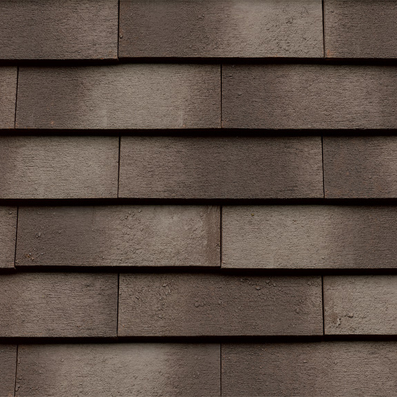 Anthrazit/schwarze Vidra Ziegelfassade, zirkulär