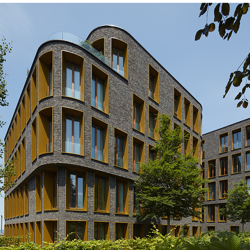 Wohnanlage in Bregenz mit Handform-Verblend-Ziegel von FaBö