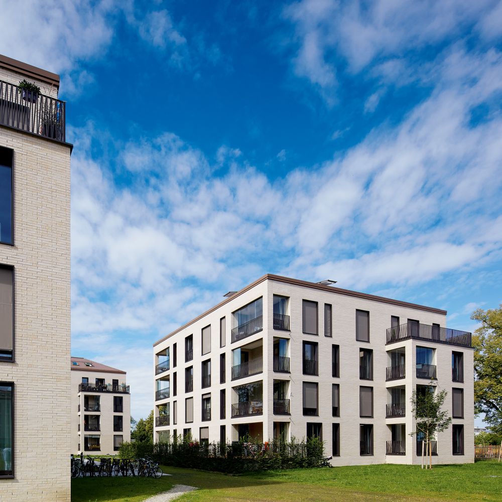Jugendstilpark in München mit Strangpress-Verblend-Ziegel von FaBö