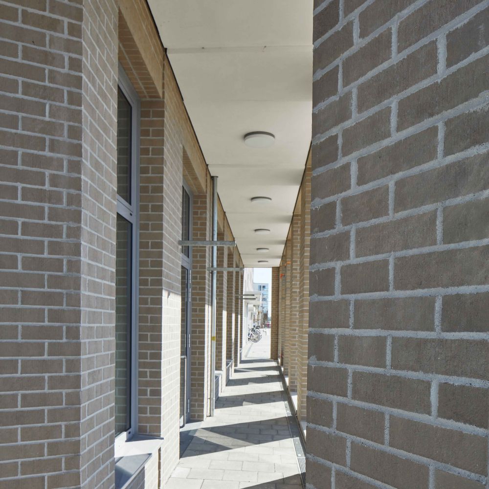 Wohnanlage in München mit Strangpress-Verblend-Ziegel von FaBö