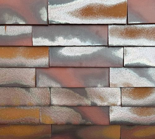 Bunte Vidra Ziegelfassade, zirkulär