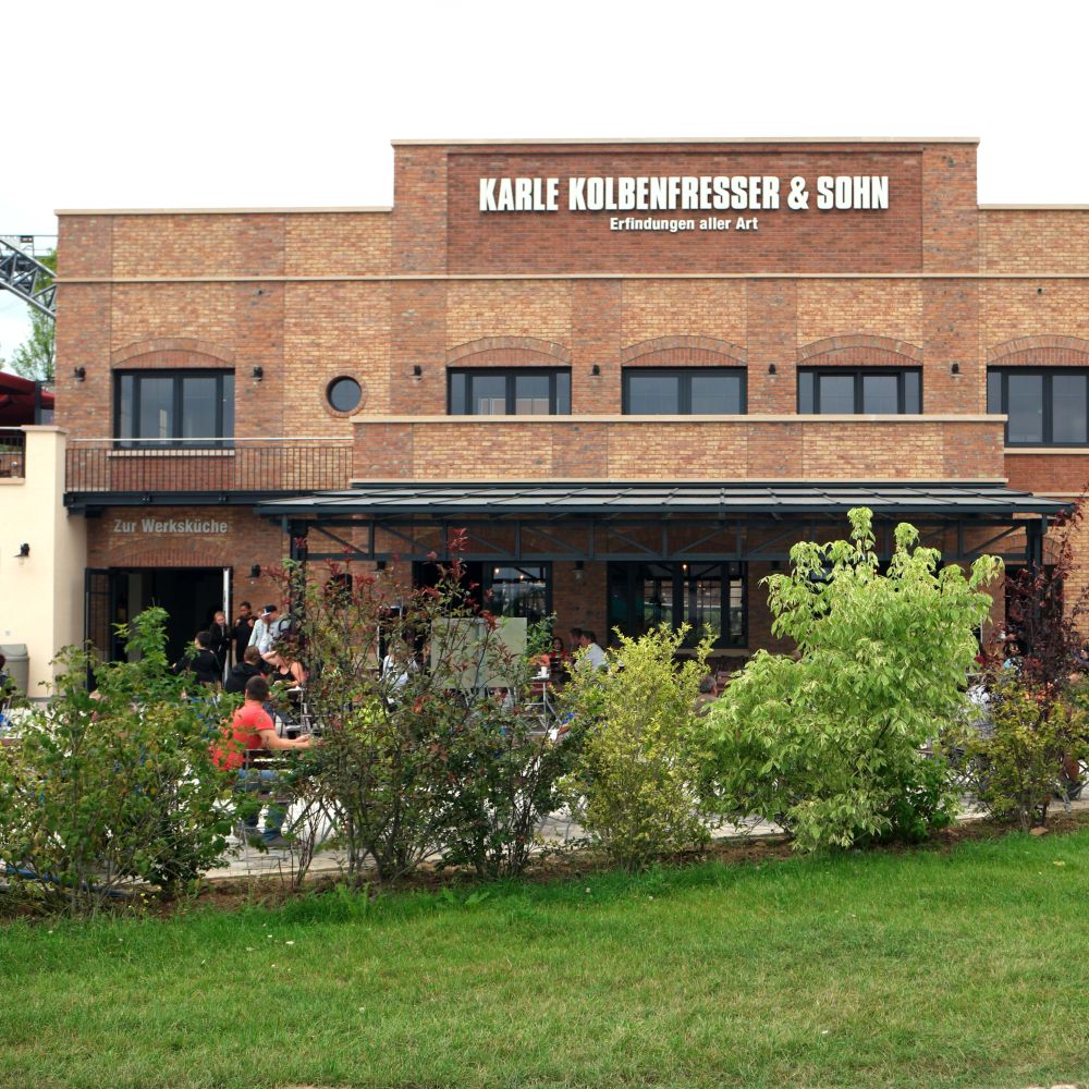 Restaurant im Vergnügungspark in Tripsdrill mit Handform-Verblend-Ziegel von FaBö