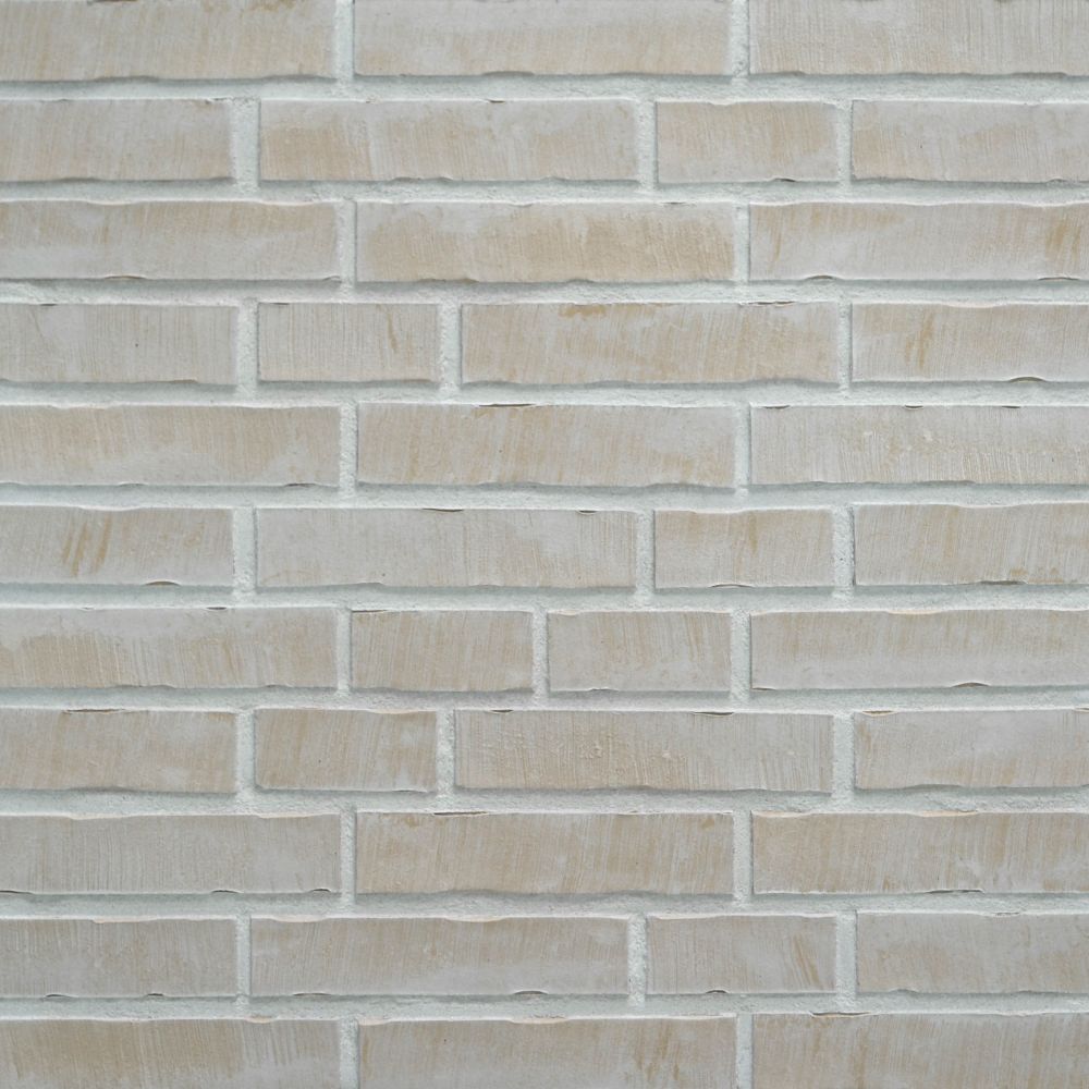 Weiß/beige Riemchen, gebürstet