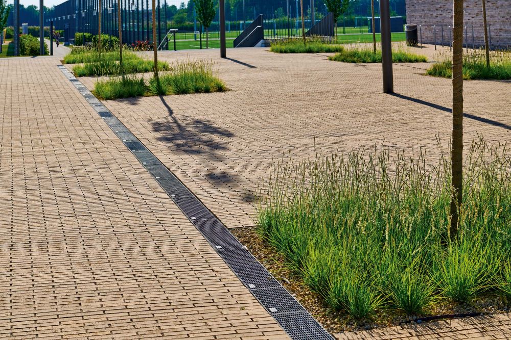 Sportpark in München mit Pflasterklinker von FaBö