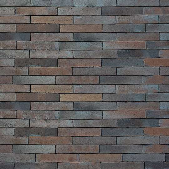 Braunbunter Pflasterklinker