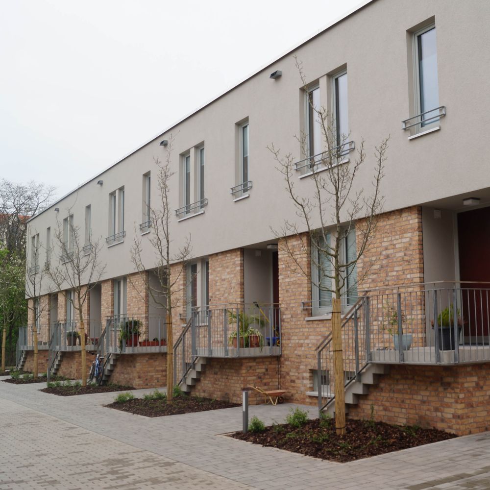 Wohnanlage Auenhöfe in Erfurt mit Handform-Verblend-Ziegel von FaBö