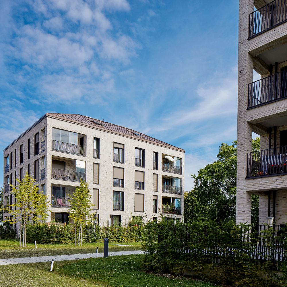 Jugendstilpark in München mit Strangpress-Verblend-Ziegel von FaBö