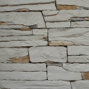 Weiß/Beiger Kunststein-Verblender von FaBö