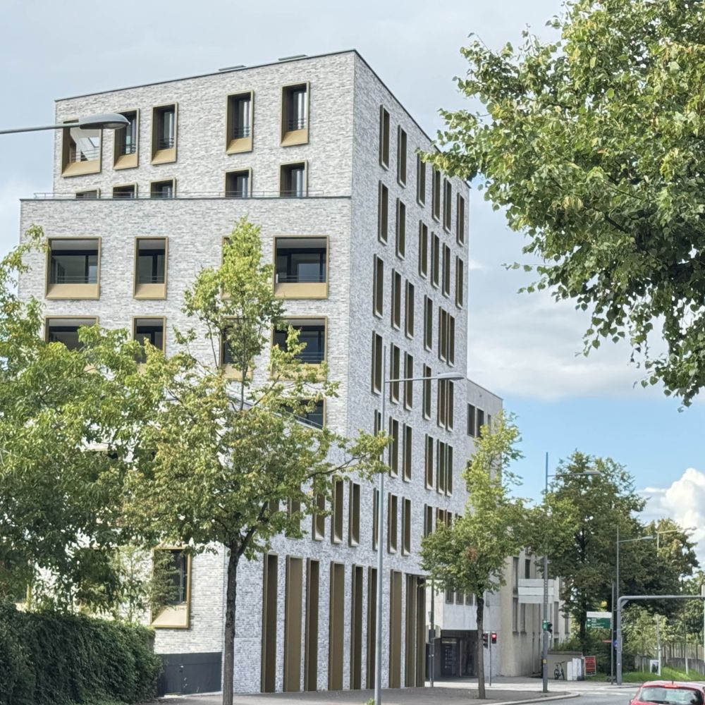 Wohnanlage in Dornbirn mit Handform-Verblend-Ziegel von FaBö