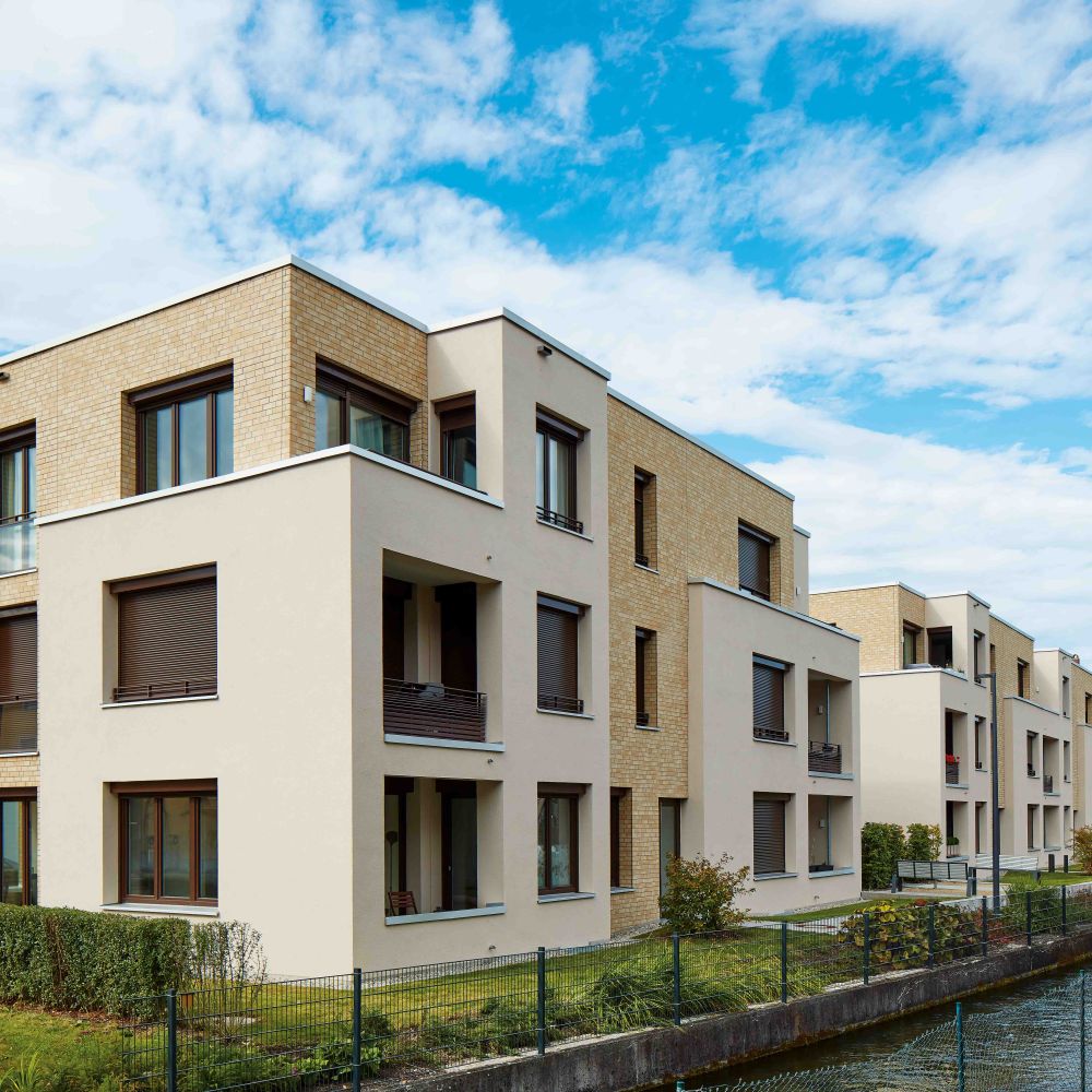 Wohnanlage in Augsburg mit Riemchen von FaBö