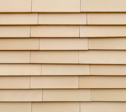 Weiß-beige vidra Ziegelfassade, zirkuläre