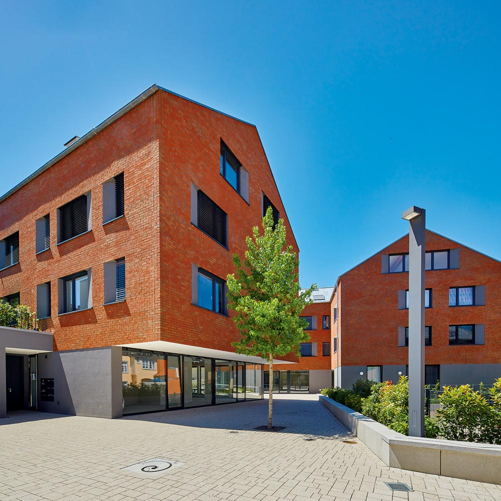 Wohnanlage in Ludwigsburg mit Riemchen von FaBö