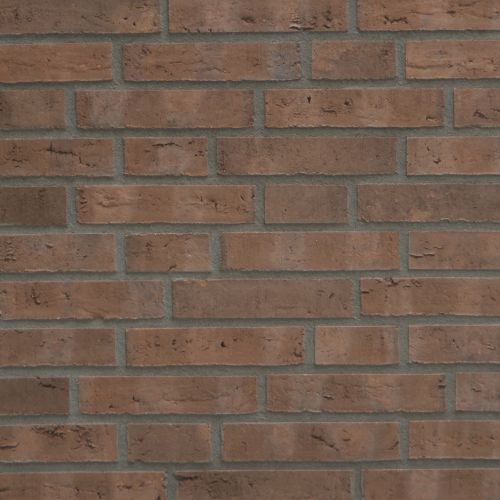 Braunbunte Wasserstrich Verblendziegel