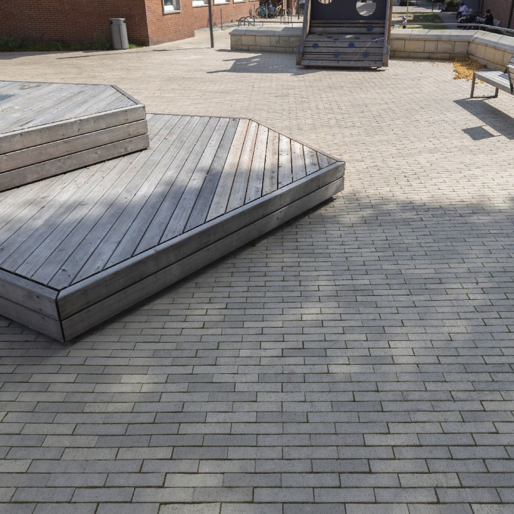 Innenstadt in Ochtrup (Dänemark) mit Pflasterklinker von FaBö