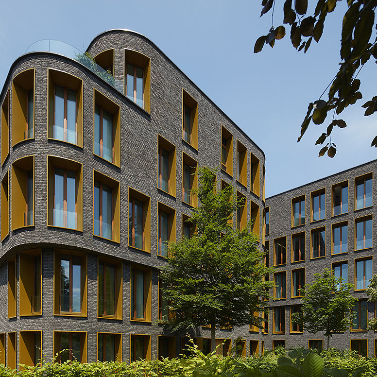 Wohnanlage in Bregenz mit Handform-Verblend-Ziegel von FaBö