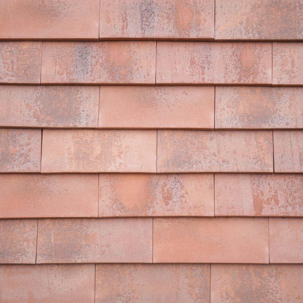 Rotbunte Vidra Ziegelfassade, zirkulär