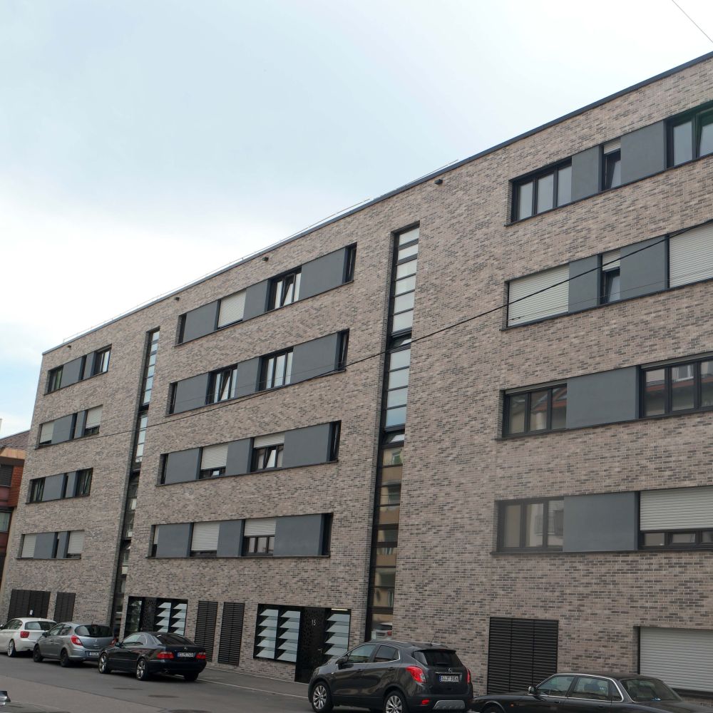 Wohnanlage in Stuttgart mit Riemchen von FaBö