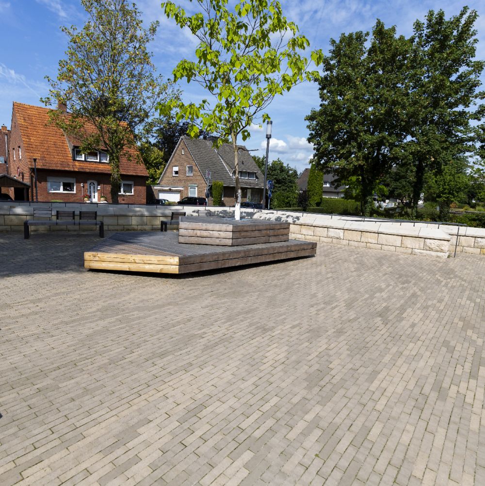 Innenstadt in Ochtrup (Dänemark) mit Pflasterklinker von FaBö