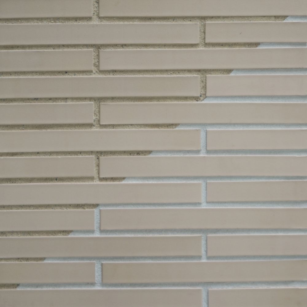 Weiß/Beige Strangpress-Verblendklinker Langformat von FaBö