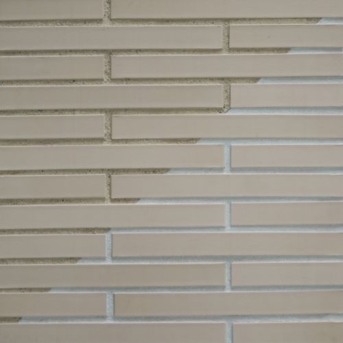 Weiß/Beige Strangpress-Verblendklinker Langformat von FaBö